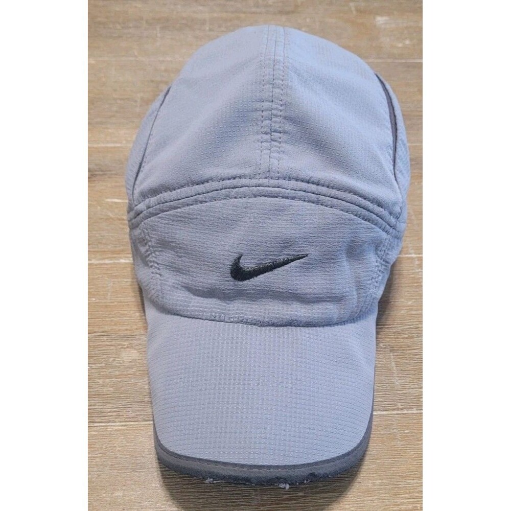 Nike Tailwind Gray 7 Panel Running Hat Cap Adjustable Yoga Tennis Pickleball